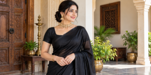 Black Saree Jewellery