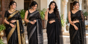 Black Saree Jewellery