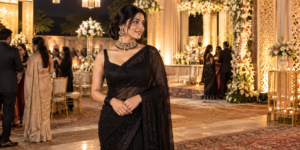 Black Saree Jewellery