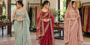 Saree With Dupatta